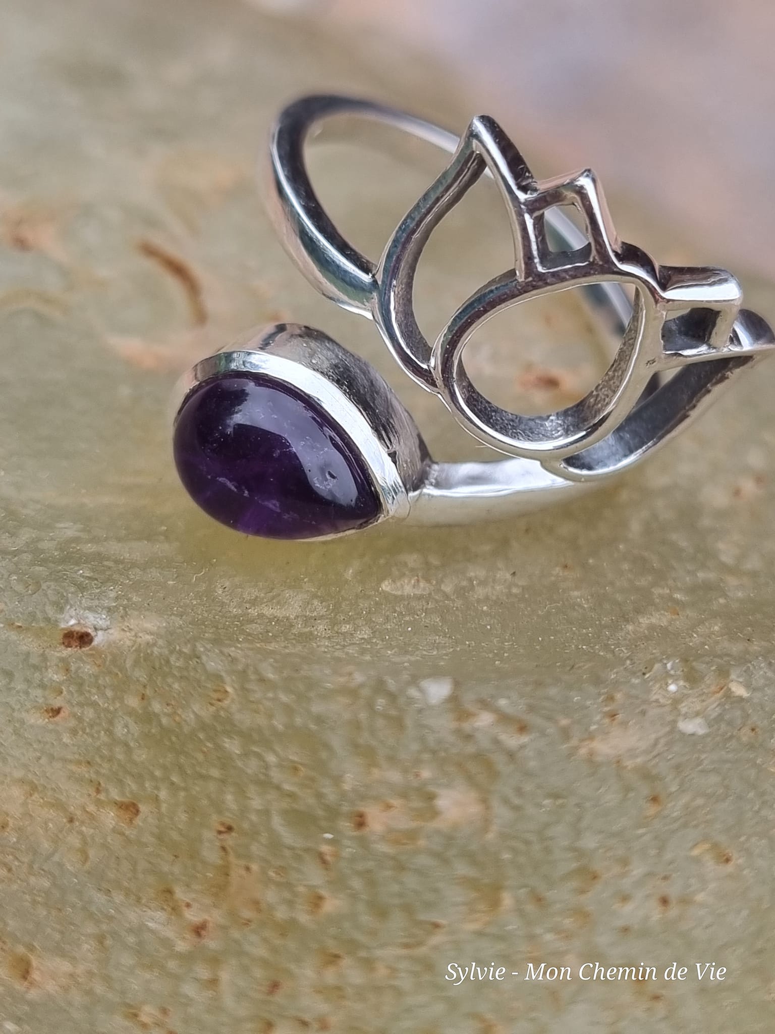 Bague en argent 925 Améthyste – Image 2
