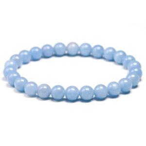 Bracelet Angélite en pierres naturelles AA – perles 8 mm