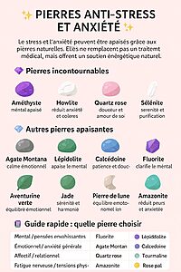 Le stress et l’anxiété touchent de nombreuses personnes au quotidien. Les pierres naturelles peuvent aider à apaiser l’esprit, réduire les tensions et favoriser un meilleur équilibre émotionnel.