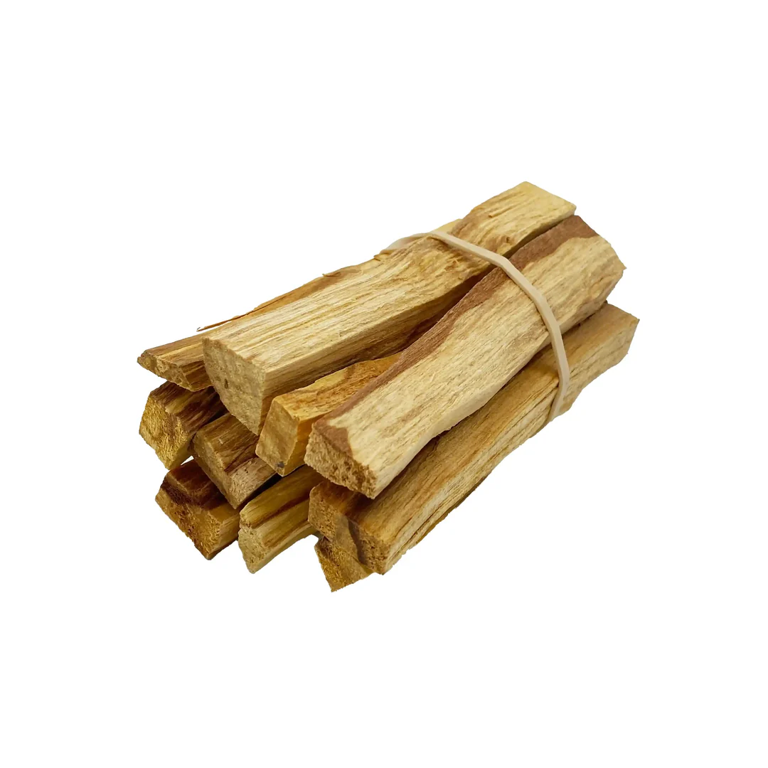 Lot de 5 bâtons de Palo Santo du Pérou pour purification des pierres et minéraux