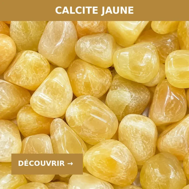 Pierres roulées en Calcite jaune pour retrouver confiance et motivation