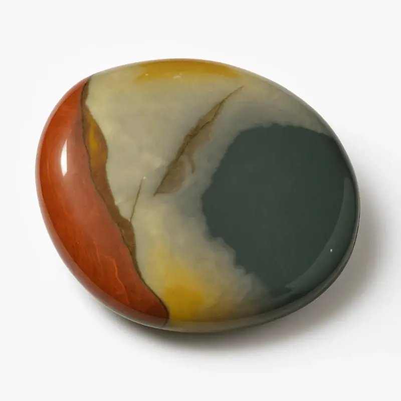 aspe polychrome naturel aux nuances rouges, vertes et jaunes