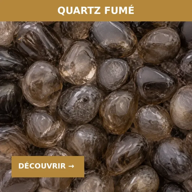 Pierres roulées en Quartz fumé pour lâcher le passé et avancer